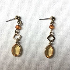 Light Auburn Dangle Earrings